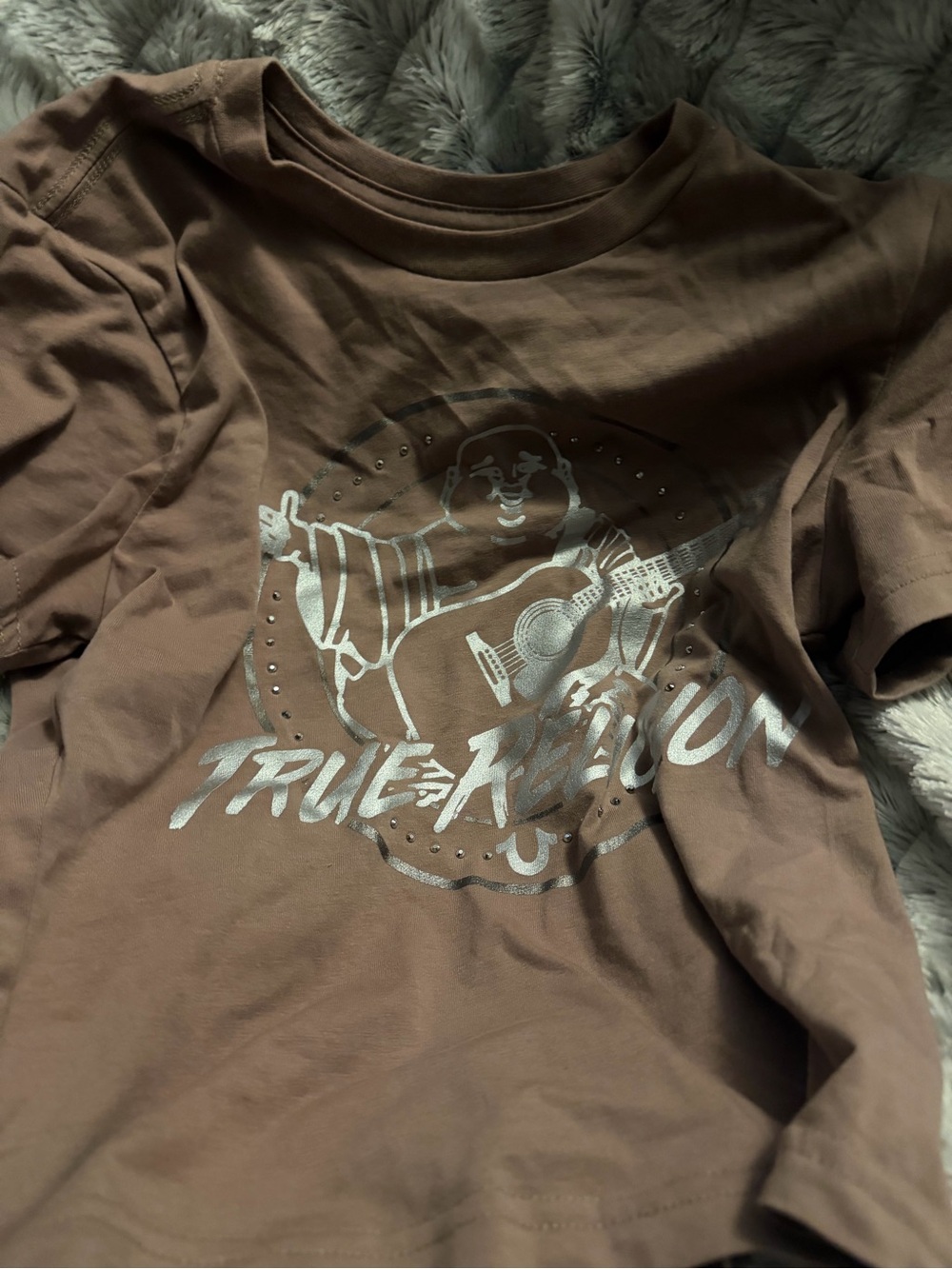 True Religion womens Brown Graphic Tee